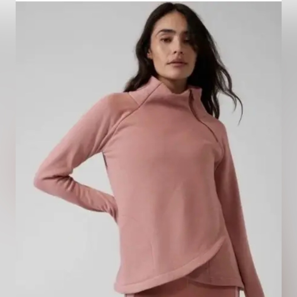 Athleta Dusty Rose Pullover Hoodie